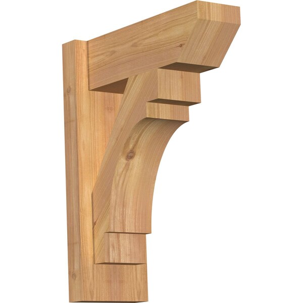 Ekena Millwork Merced Slat Smooth Outlooker, Western Red Cedar, 5 1/2"W x 14"D x 18"H OUT06X14X18MRC06SWR - main
